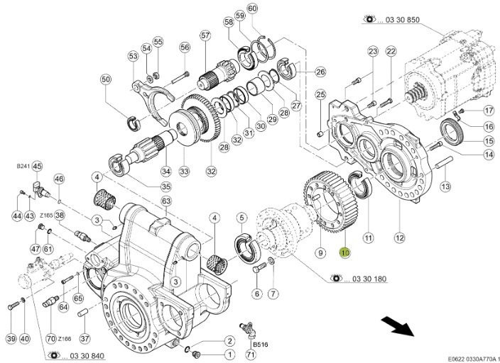 Claas Jaguar 970 - tylna oś napędowa - przekładnia 0015048810 - Задняя ось для Сельскохозяйственной техники: фото 1 Claas Jaguar 970 - tylna oś napędowa - przekładnia 0015048810 - Задняя ось для Сельскохозяйственной техники: фото 1