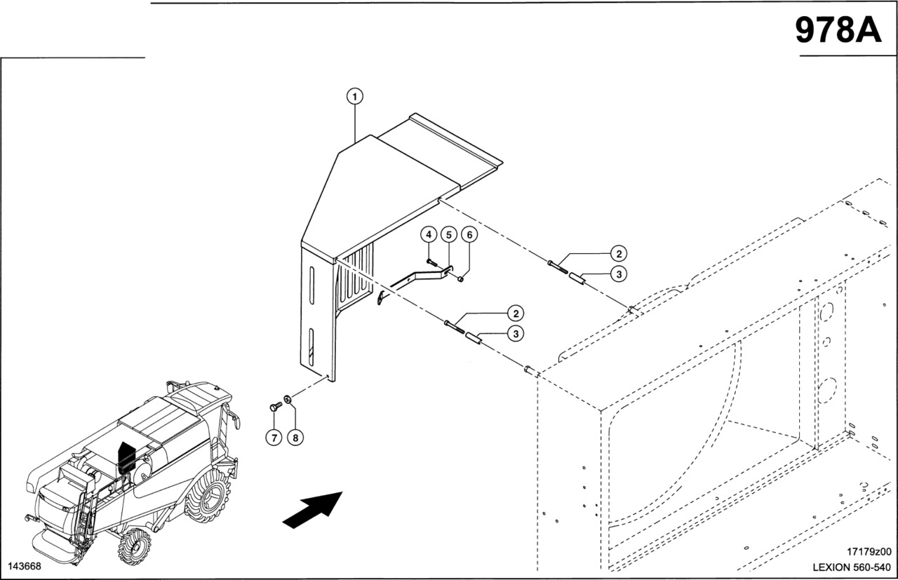 Claas Lexion 560 OSŁONA WENTYLATORA  0007980980 (Silnik c13, c9, c6.6; osłona wentylatora) - Вентилятор для Сельскохозяйственной техники: фото 1