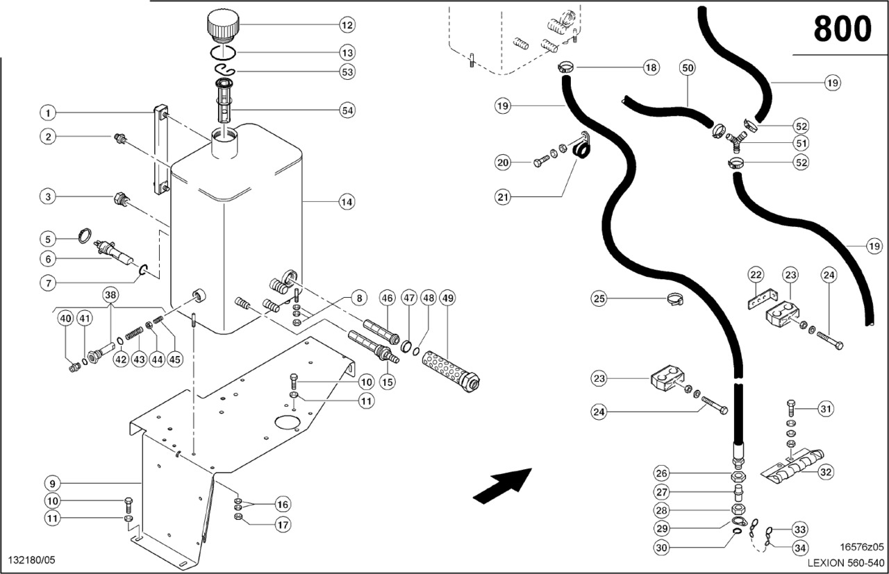 Claas Lexion 560 ZBIORNIK HYDRAULIKI  0007719641 (Zbiornik hydrauliki) - Бак для гидравлической жидкости для Зерноуборочных комбайнов: фото 1