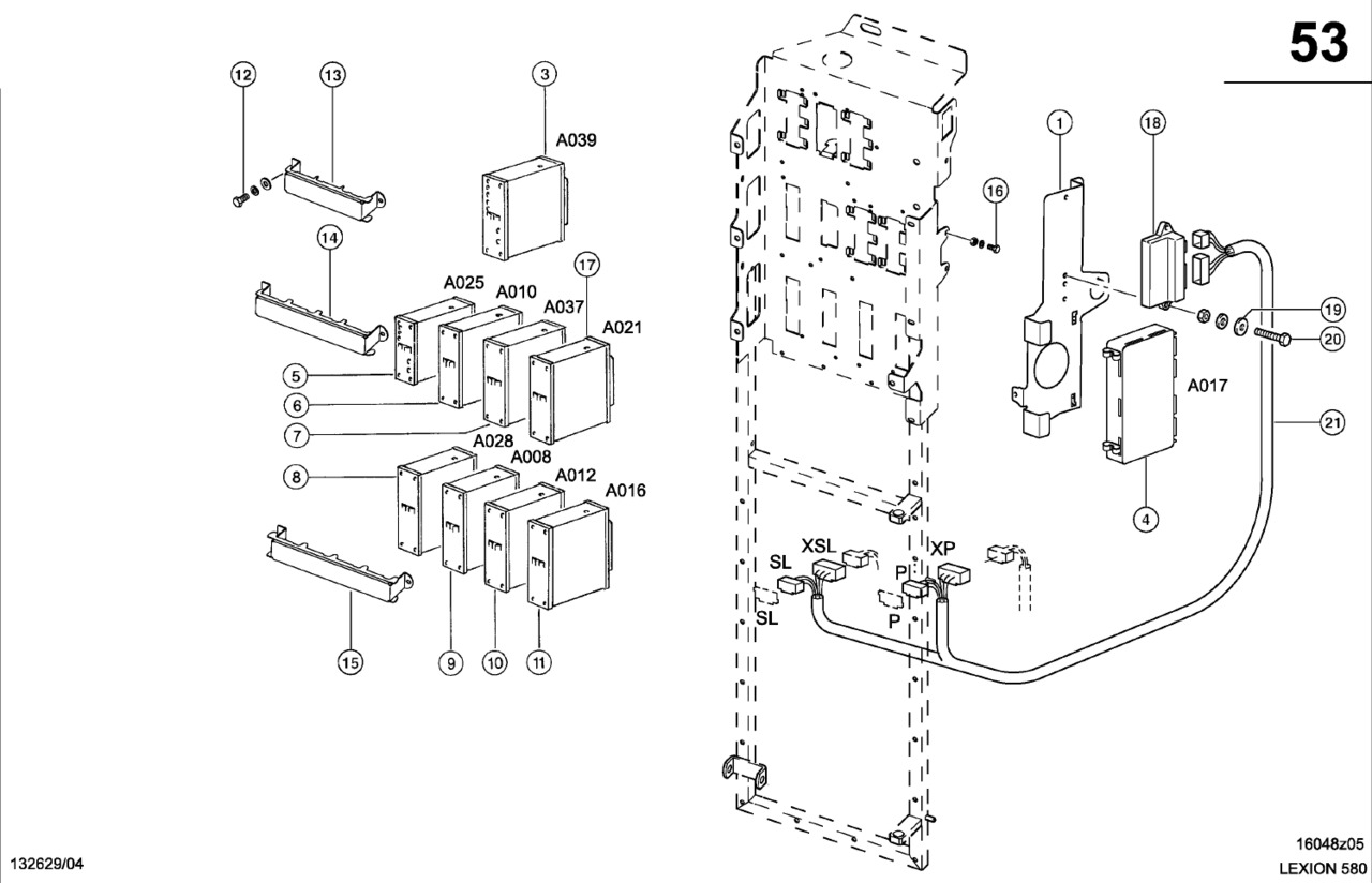 Claas Lexion 580 MODUŁ  0000139931 (Centrala elektryczna, moduły wtykowe) - Блок управления для Зерноуборочных комбайнов: фото 1