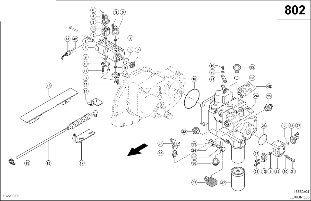 Claas Lexion 580 POMPA HYDRAULICZNA  0007719911 (Pompy hydrauliczne) - Гидравлический насос для Сельскохозяйственной техники: фото 1