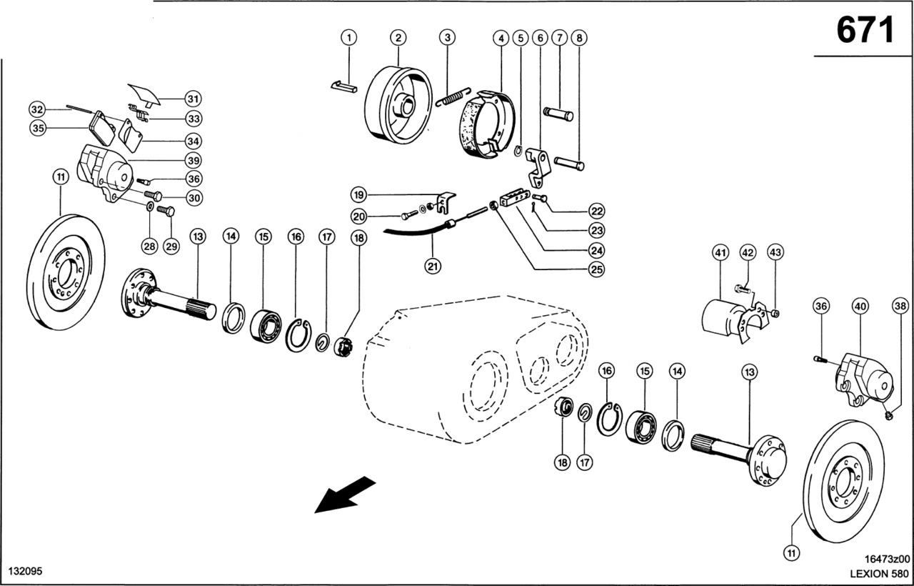 Claas Lexion 580 TARCZA HAMULCOWA  0007500521 (Napęd jezdny; hamulce) - Тормозной диск для Сельскохозяйственной техники: фото 1