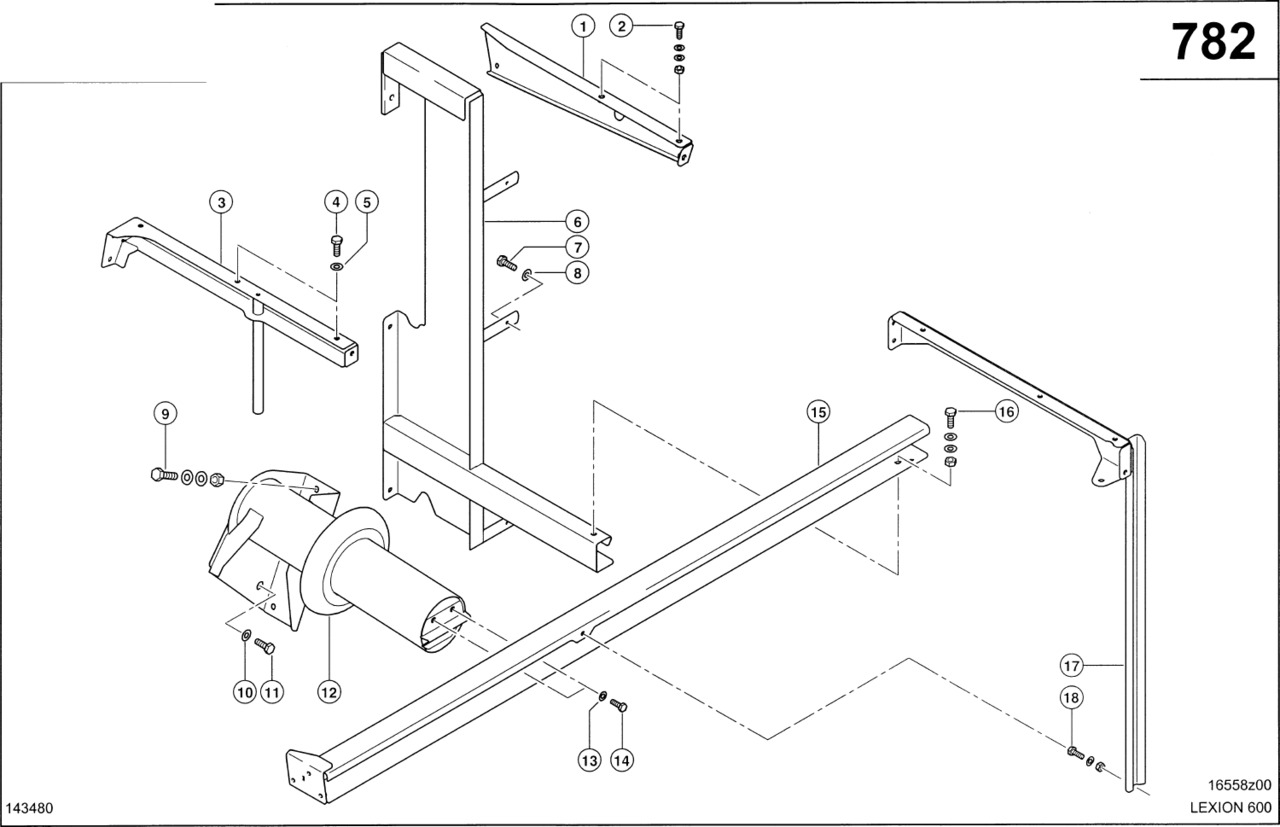 Claas Lexion 600 DŹWIGAR GŁÓWNY  0007948541 (Uchwyt dla zbiornika paliwa) - Топливный бак для Зерноуборочных комбайнов: фото 1
