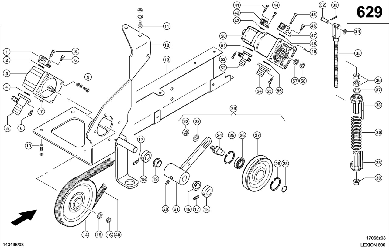 Claas Lexion 600 POMPA ZĘBATA  0006836990 (Napęd pompy hydraulicznej) - Гидравлический насос для Сельскохозяйственной техники: фото 1