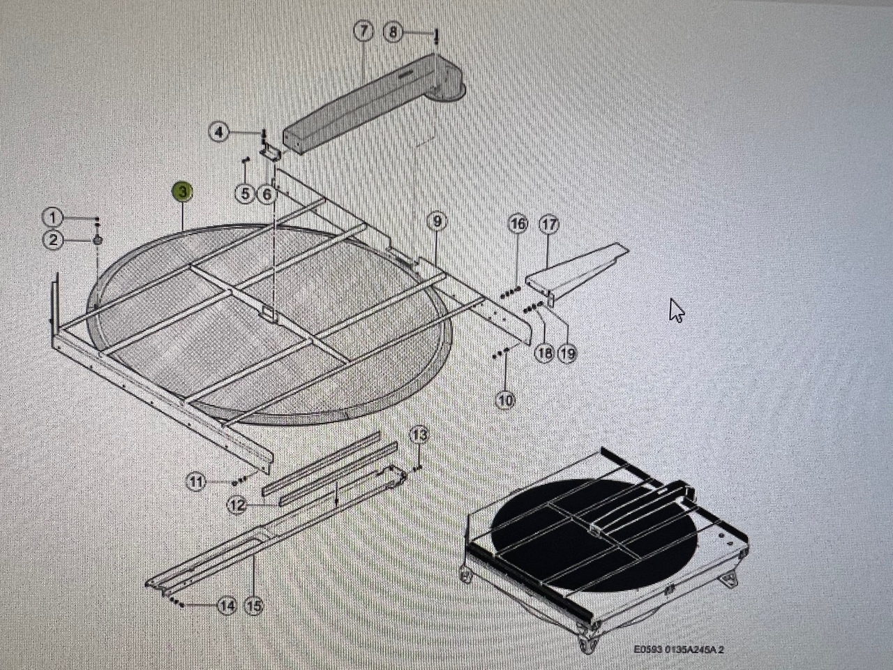 Claas Lexion Tkanina druciana Kosz chłodnicy 0007918971 - Радиатор для Сельскохозяйственной техники: фото 1