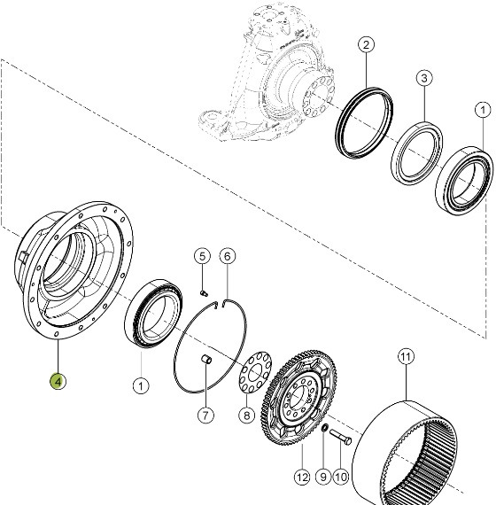 Claas Xerion 4000 - zwolnica piasta koła 0014994321 - Ступица для Сельскохозяйственной техники: фото 1 Claas Xerion 4000 - zwolnica piasta koła 0014994321 - Ступица для Сельскохозяйственной техники: фото 1