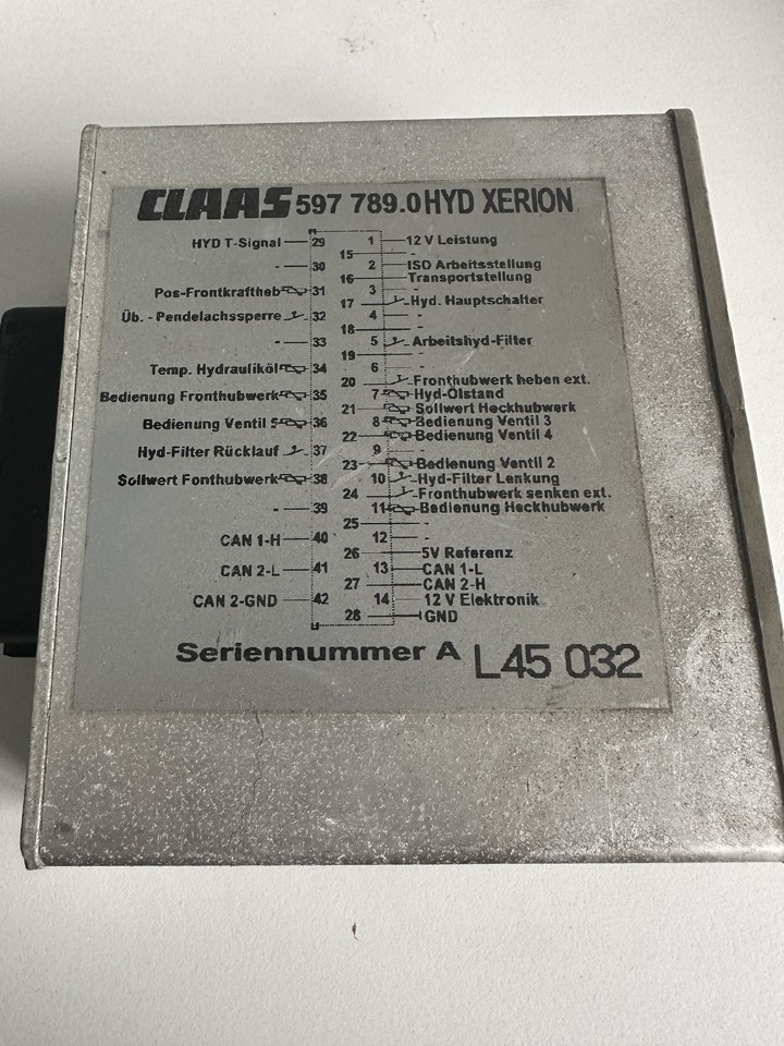 Claas Xerion Moduł / Sterownik HYD 597 789.0 | 597 789.1 | 597 789.2 - Блок управления для Тракторов: фото 1