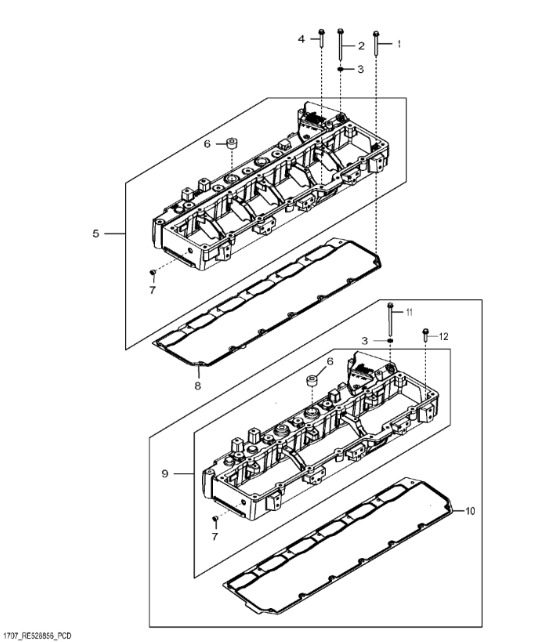 DZ106793 John Deere 8345R - Kolektor wlotowy - Впускной коллектор для Тракторов: фото 1