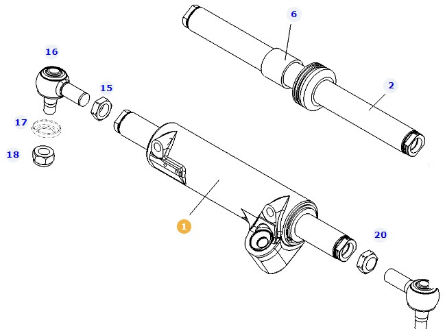 Fendt 209F - siłownik układu kierowniczego F210301120010 - Рулевое управление для Сельскохозяйственной техники: фото 1 Fendt 209F - siłownik układu kierowniczego F210301120010 - Рулевое управление для Сельскохозяйственной техники: фото 1