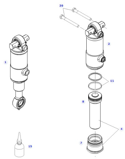 Fendt 414 Vario - siłownik hydrauliczny G404300050010 - Гидравлический цилиндр для Сельскохозяйственной техники: фото 1 Fendt 414 Vario - siłownik hydrauliczny G404300050010 - Гидравлический цилиндр для Сельскохозяйственной техники: фото 1
