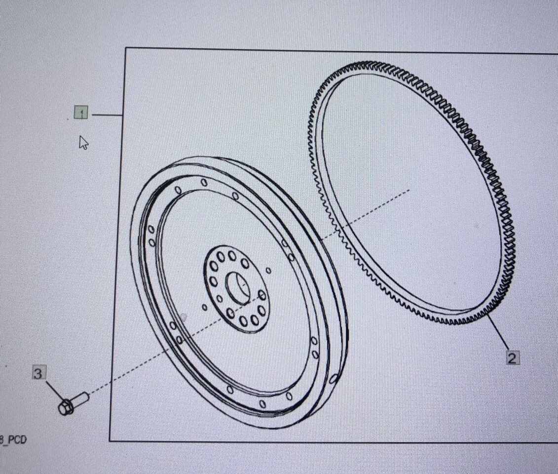 JOHN DEERE DZ103007/koło zamachowe/8345R 7230R 7250R 7310R 8320RT 8335R 8360R 9370R - Маховик для Сельскохозяйственной техники: фото 1 JOHN DEERE DZ103007/koło zamachowe/8345R 7230R 7250R 7310R 8320RT 8335R 8360R 9370R - Маховик для Сельскохозяйственной техники: фото 1