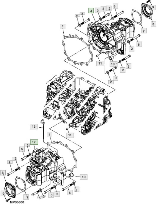 John Deere 3120 3320 3520 3720 - oś tylna obudowa LVU801517 - Задняя ось для Тракторов: фото 1 John Deere 3120 3320 3520 3720 - oś tylna obudowa LVU801517 - Задняя ось для Тракторов: фото 1