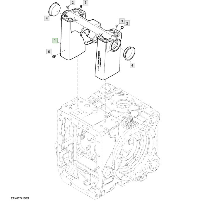 John Deere 6110 - tylny podnośnik - rama L219068 - Рама/ Шасси для Сельскохозяйственной техники: фото 1