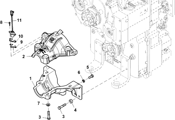 John Deere 9470RX - Czujnik RE588148 (Przekładnia Power Shift) - Сенсор для Сельскохозяйственной техники: фото 1