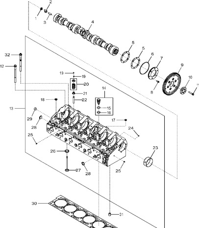 John Deere 9470RX - Głowica cylindra RE520563 (Silnik) - Головка блока для Сельскохозяйственной техники: фото 1