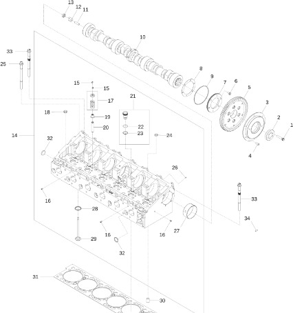 John Deere 9470RX - Głowica cylindra regen. SE502684 (Silnik) - Головка блока для Сельскохозяйственной техники: фото 1