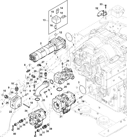 John Deere 9470RX - Hydraul.zawór ciśnieniowy RE344053 (Układ hydrauliczny) - Гидравлический клапан для Сельскохозяйственной техники: фото 1