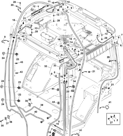 John Deere 9470RX - Linia RE579567 (HVAC) - Отопление/ Вентиляция для Сельскохозяйственной техники: фото 1