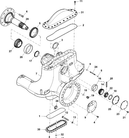 John Deere 9470RX - Miska olejowa R552843 (Oś przednia i tylnia) - Масляный поддон для Сельскохозяйственной техники: фото 1
