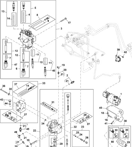 John Deere 9470RX - Pompa RE587113 (Kierowanie) - Насос гидроусилителя для Тракторов: фото 1