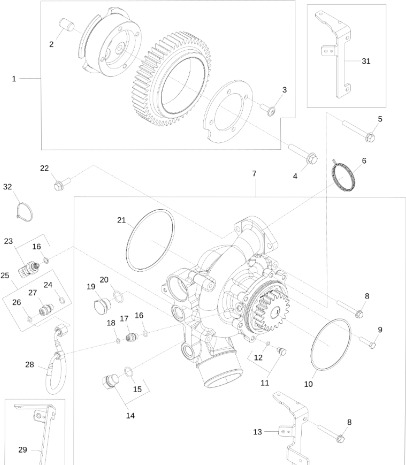 John Deere 9470RX - Pompa wodna regener. SE502785 (Silnik) - Помпа для Сельскохозяйственной техники: фото 1 John Deere 9470RX - Pompa wodna regener. SE502785 (Silnik) - Помпа для Сельскохозяйственной техники: фото 1