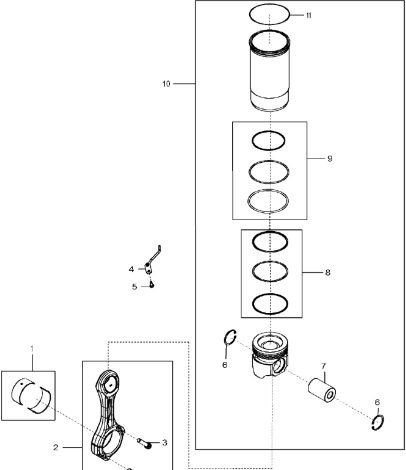 John Deere 9470RX - Pręt łączący regener. RM100065 (Silnik) - Шатун для Тракторов: фото 1 John Deere 9470RX - Pręt łączący regener. RM100065 (Silnik) - Шатун для Тракторов: фото 1