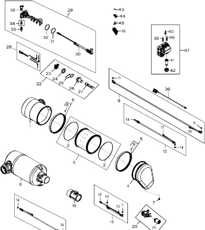 John Deere 9470RX - Przewód DEF (roztwór mocznika dodawany do spalin) DZ113642 (Silnik) - Выхлопная система для Тракторов: фото 1