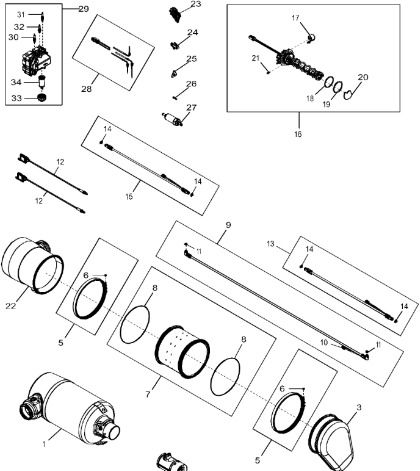 John Deere 9470RX - Przewód DEF (roztwór mocznika dodawany do spalin) RE572095 (Silnik) - Выхлопная система для Тракторов: фото 1