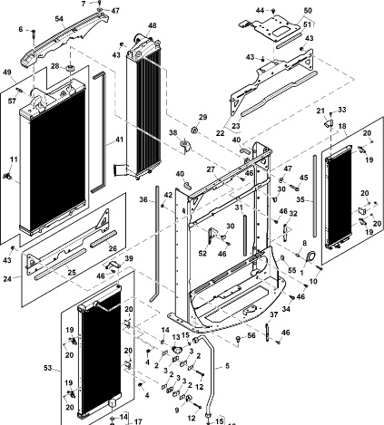 John Deere 9470RX - Skraplacz RE297792 (Napęd wentylatora i chłodnica) - Конденсатор для Тракторов: фото 1 John Deere 9470RX - Skraplacz RE297792 (Napęd wentylatora i chłodnica) - Конденсатор для Тракторов: фото 1