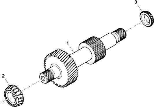 John Deere 9470RX - Wał YZ502839 (Przekładnia Power Shift) - Трансмиссия для Сельскохозяйственной техники: фото 1