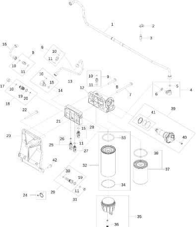 John Deere 9470RX - Zawór RE540282 (Silnik) - Клапан для Сельскохозяйственной техники: фото 1