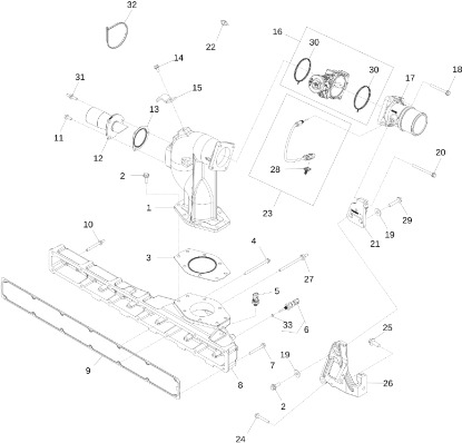 John Deere 9470RX - Zawór dolotowy DZ121939 (Silnik) - Клапан для Сельскохозяйственной техники: фото 1
