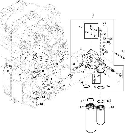John Deere 9470RX - Zawór sterujący YZ502883 (Przekładnia Power Shift) - Трансмиссия для Сельскохозяйственной техники: фото 1