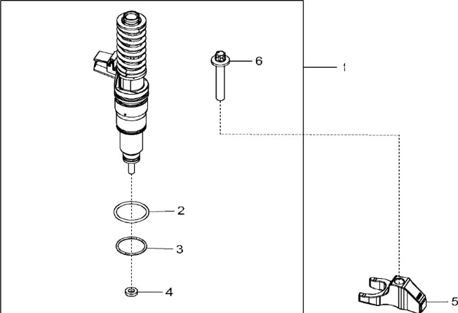 John Deere 9470RX - Zespół wtryskiwacza elektr. RE560656 (Silnik) - Распределитель впрыска для Тракторов: фото 1