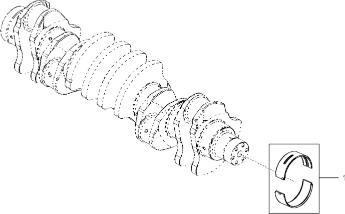 John Deere 9470RX - Zestaw łoźyska RE531766 (Silnik) - Подшипник двигателя для Тракторов: фото 1