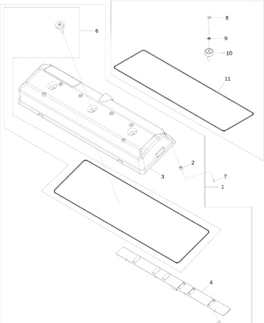 John Deere 9470RX - Zestaw uszczelki DZ120103 (Silnik) - Прокладка двигателя для Сельскохозяйственной техники: фото 1