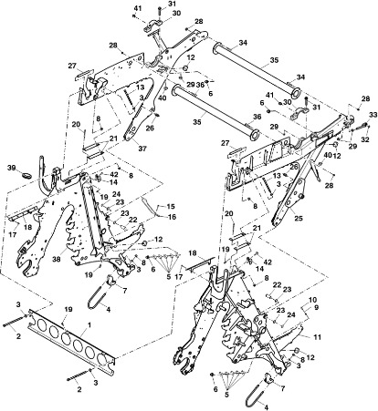 John Deere 960 - Rama DC212556 (Rama, pokrywy, róźne) - Рама/ Шасси для Пресс-подборщиков рулонных: фото 1