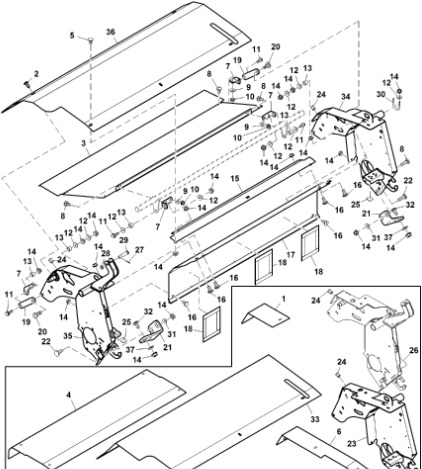 John Deere 960 - Rama DC222294 (System owijania) - Рама/ Шасси для Пресс-подборщиков рулонных: фото 1