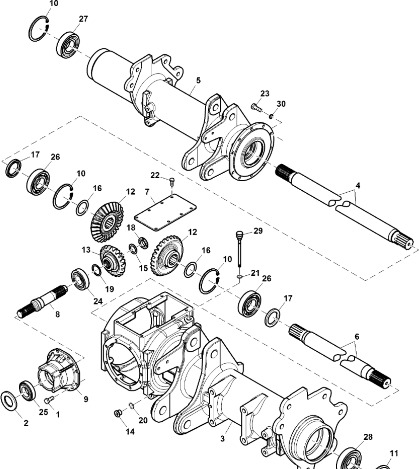 John Deere 960 - Wał napędowy CC133859 (Układ napędowy) - Трансмиссия для Сельскохозяйственной техники: фото 1