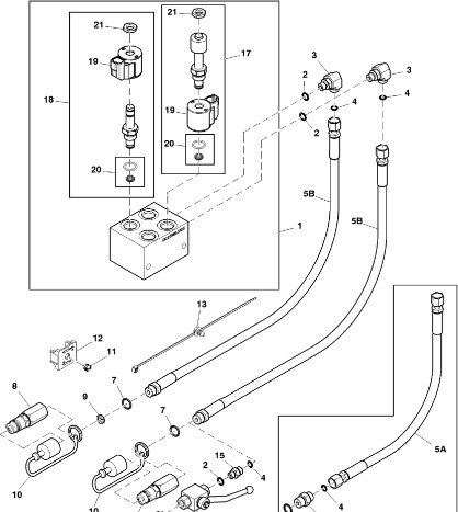 John Deere 960 - Zawór elektromagnetyczny DC217718 (Układ hydrauliczny) - Гидравлический клапан для Сельскохозяйственной техники: фото 1