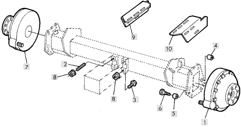 John Deere CTS 9600 - oś przednia zwolnica AH155003 AH155004 - Бортовой редуктор для Сельскохозяйственной техники: фото 1