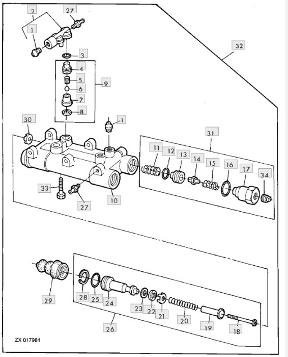 John Deere CTS - pompa hamulcowa AH155831 - Детали тормозной системы для Сельскохозяйственной техники: фото 1 John Deere CTS - pompa hamulcowa AH155831 - Детали тормозной системы для Сельскохозяйственной техники: фото 1