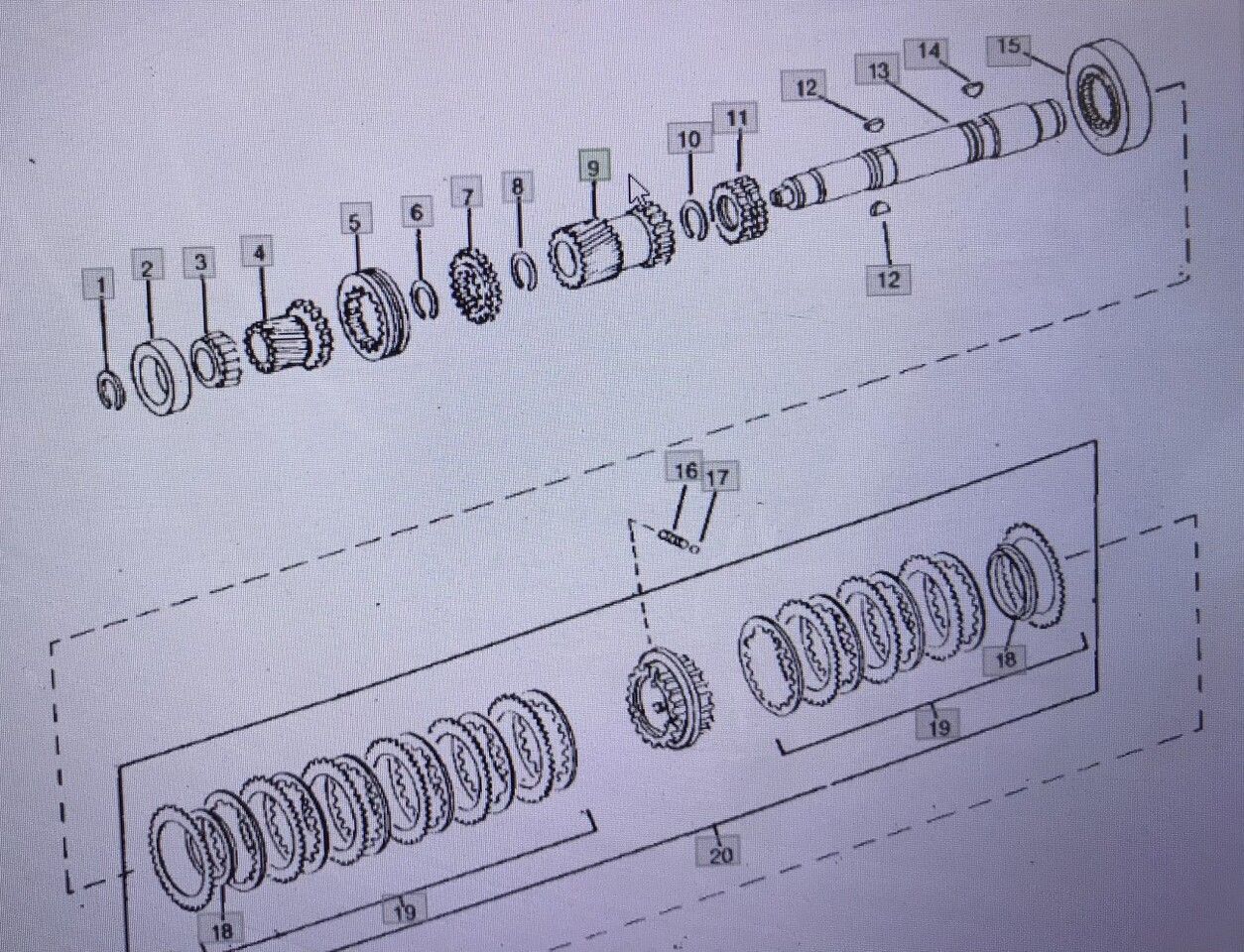 John Deere R69427/wałek zębaty/John Deere 4555/4755/4955 Nr części R69427 - Трансмиссия для Сельскохозяйственной техники: фото 1