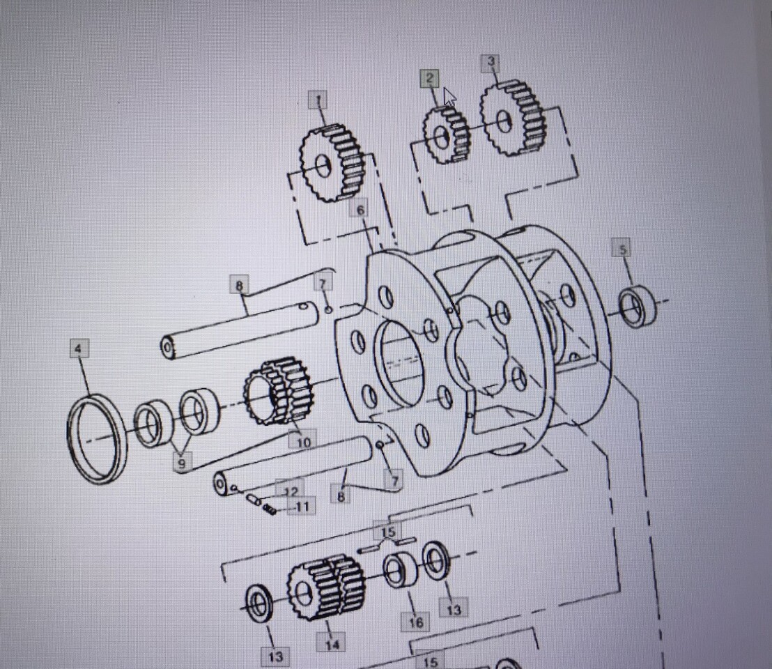 John Deere R71578/wałek zębaty/John Deere 4555/4755/4955 - Трансмиссия для Сельскохозяйственной техники: фото 1