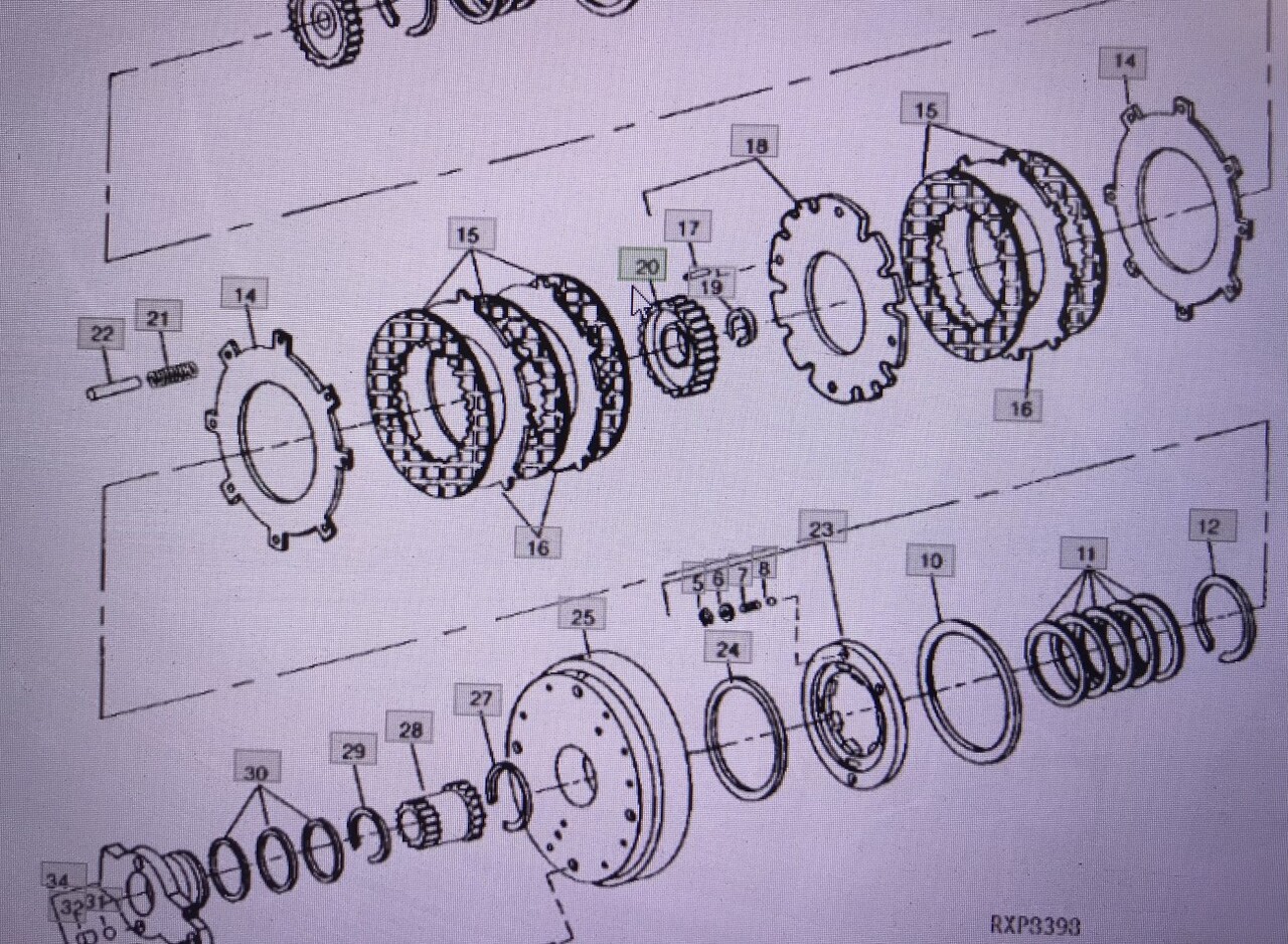 John Deere RE16825/piasta/John Deere 4555/4755/4955 - Ступица для Сельскохозяйственной техники: фото 1