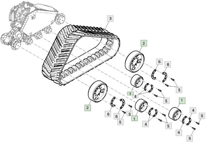 John Deere - koło gąsienicy napędu AXE48233 AXE25457 NOWE! - Гусеница для Сельскохозяйственной техники: фото 1 John Deere - koło gąsienicy napędu AXE48233 AXE25457 NOWE! - Гусеница для Сельскохозяйственной техники: фото 1