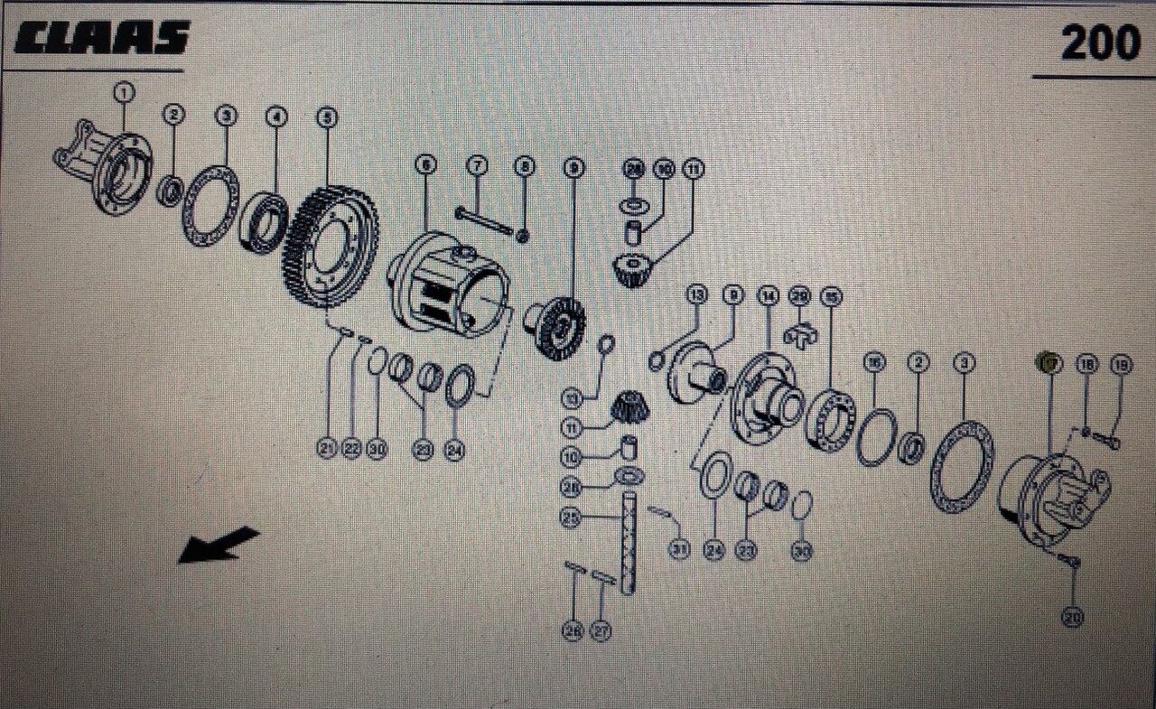 Kołnierz tarczy hamulcowej Claas Mega 370-340 Nr katalogowy 000 669 737 1 - Тормозной диск для Зерноуборочных комбайнов: фото 1