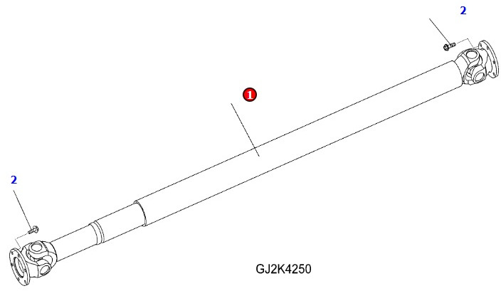 Komatsu WA100 - wał Kardana 42W-20-26120 - Карданный вал для Сельскохозяйственной техники: фото 1 Komatsu WA100 - wał Kardana 42W-20-26120 - Карданный вал для Сельскохозяйственной техники: фото 1