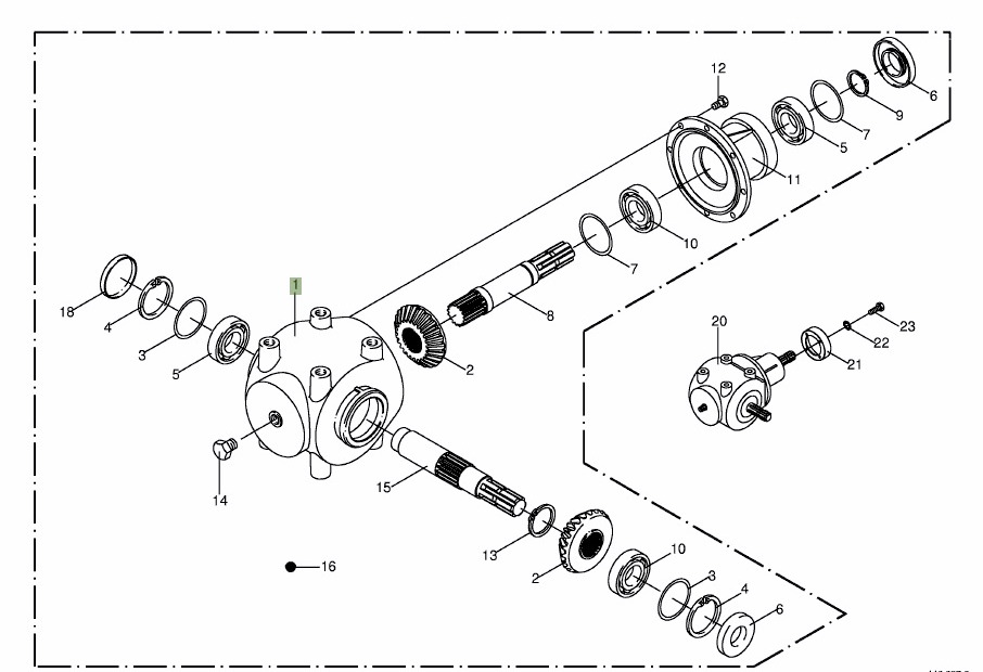 Коробка передач для Сельскохозяйственной техники Krone Big M II - skrzynia biegów - wałek skrzyni biegów 009557090: фото 1