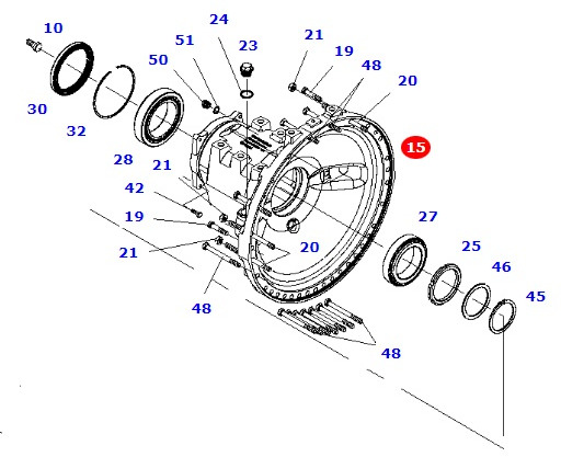 Massey Fergusson Fendt 936 - zwolnica obudowa osi 934152150112 - Бортовой редуктор для Сельскохозяйственной техники: фото 1